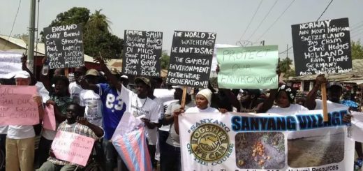 Protests by residents of Sanyang helped to close down the Nessim Fish Meal Factory in June