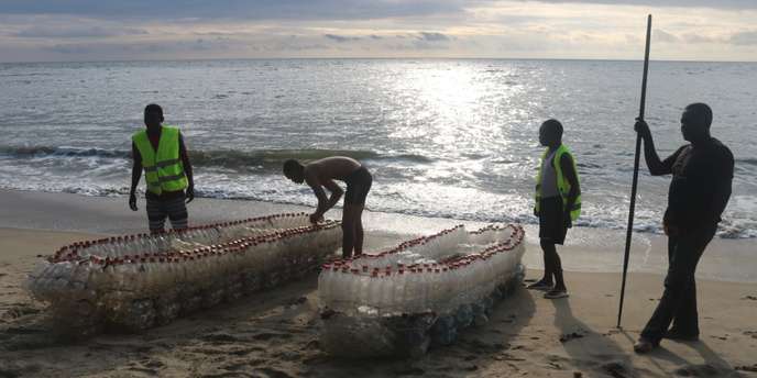 Prigues in Cameroon made out of recycled plastic bottles