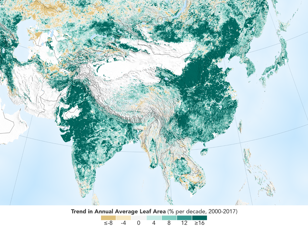 NASA Happily Reports The Earth Is Greener