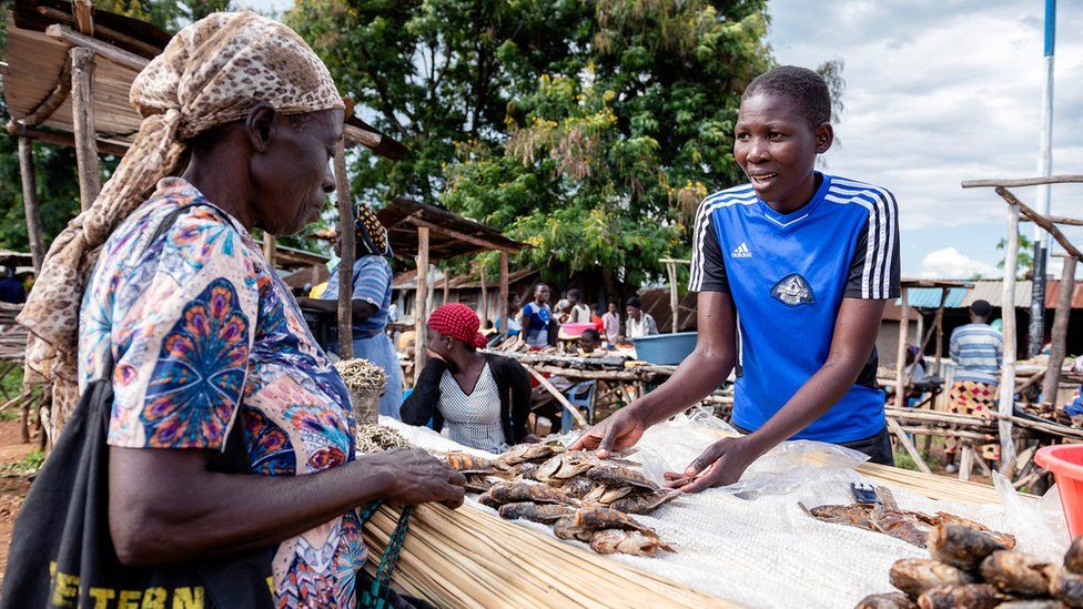 Kenya's fishmongers are often reluctant to admit that their fish is Chinese